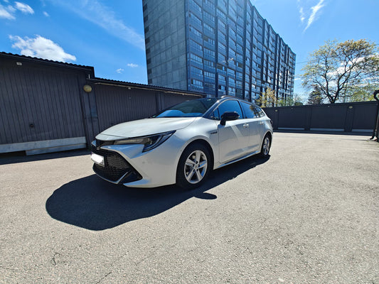 Toyota Corolla Hybride 2020 Break Blanc avec Faible Kilométrage